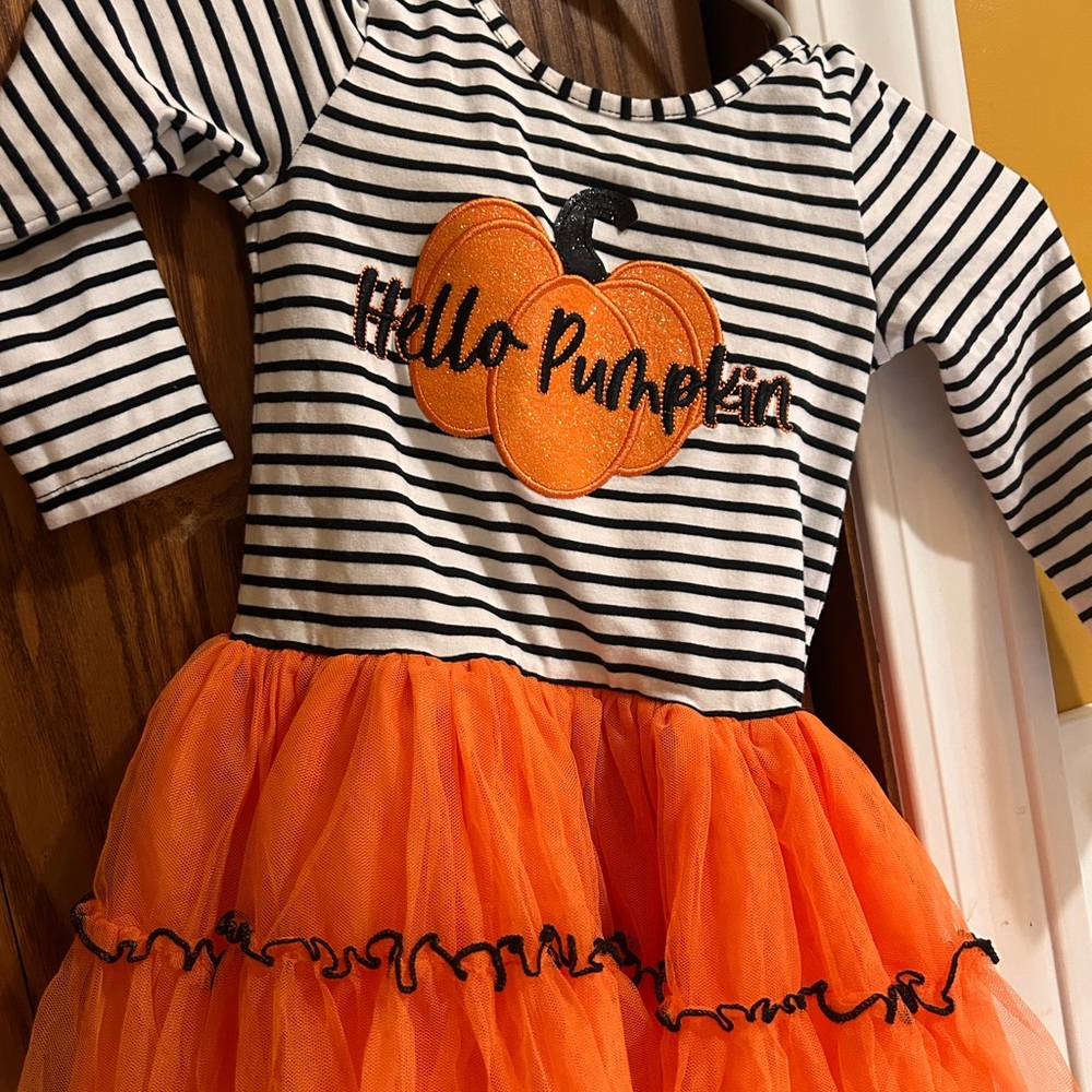 Striped Pumpkin Halloween Costume for Kids